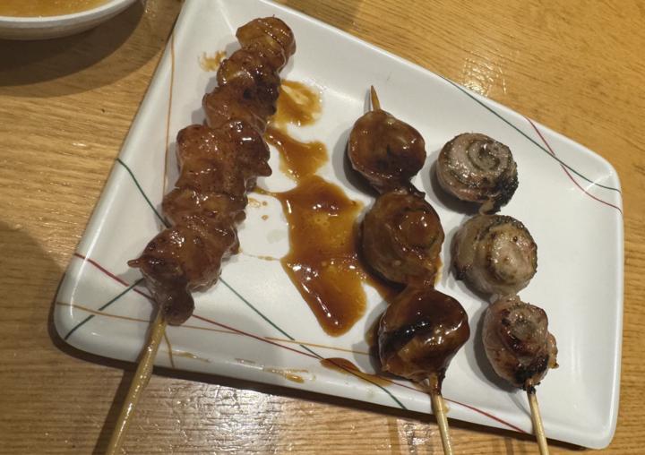 ぽんぽち、豚味噌海苔巻き、豚しそ巻き